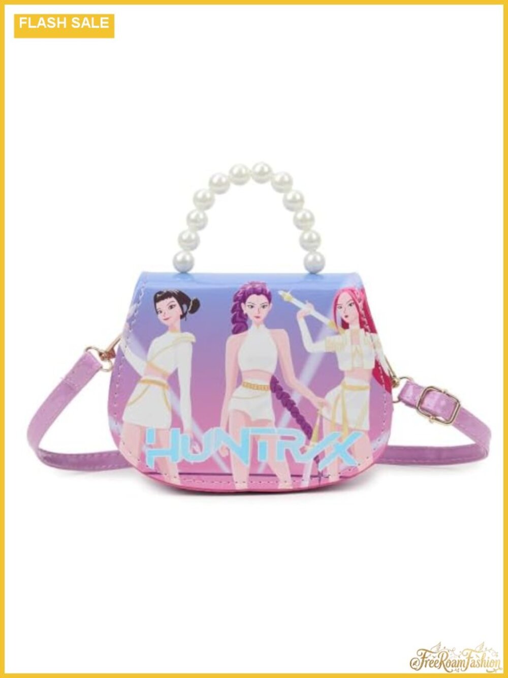 Kawaii Cartoon Sling Crossbody Bag PU Wallet Travel Purse Women Adjustable